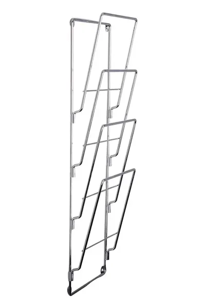 Nástěnný držák na časopisy Present Time Chrome S 60 x 19 cm