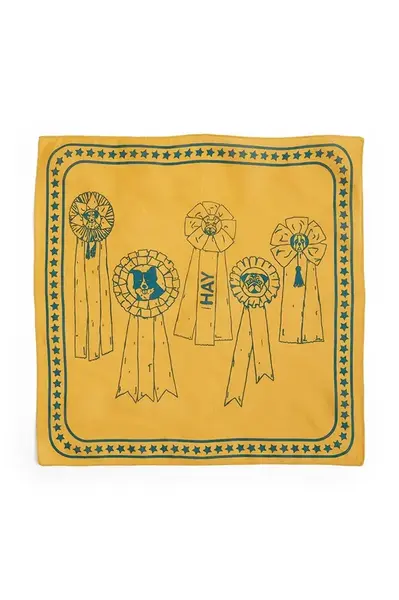 Šátek pro psa HAY 55 x 55 cm oranžová barva