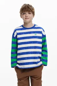 Desigual  Dětské bavlněné tričko s dlouhým rukávem