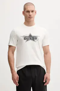 Bavlněné tričko Guess NELLO