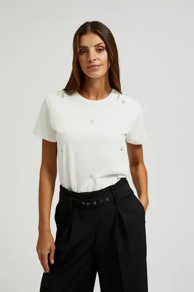 Marisse Women's Blouse Z-Ts-4538 Off White