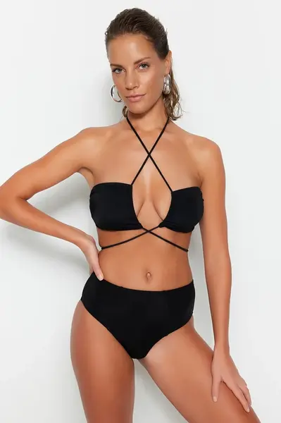 Dámske plavky spodný diel Trendyol High Waist