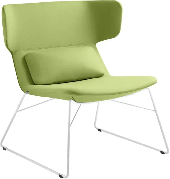 LD SEATING Dizajnové kreslo FLEXI LOUNGE, FL-L-Q-N0, biela podnož