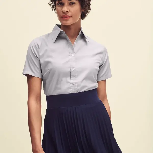 Grey classic shirt Oxford Fruit Of The Loom