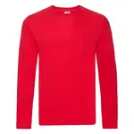 Red Men's T-shirt Original Fruit of the Loom Sleeve