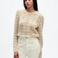 Béžový dámsky sveter s prímesou vlny GAP