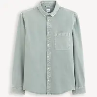 Svetlomodrá pánska džínsová košeľa Celio Daindie