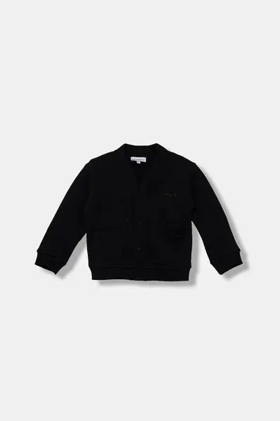 Kojenecká mikina Emporio Armani tmavomodrá barva, hladká, EB000474 AF16392