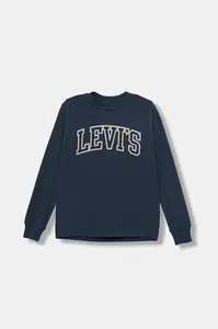 Dětské bavlněné tričko s dlouhým rukávem Levi's COLLEGIATE LS TEE