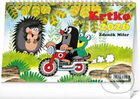 NOTIQUE Stolový kalendár Krtko 2026 (riadkový) - Zdeněk Miler (ilustrátor)
