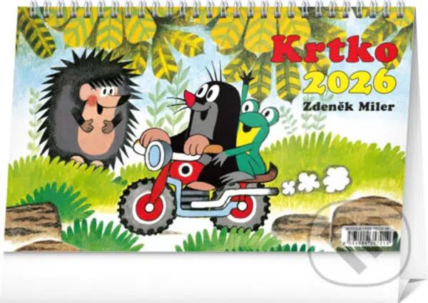 NOTIQUE Stolový kalendár Krtko 2026 (riadkový) - Zdeněk Miler (ilustrátor)