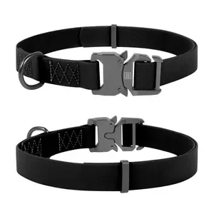 Vode odolný obojok WAU DOG čierny, Obvod krku: 31-49cm, šírka: 25mm