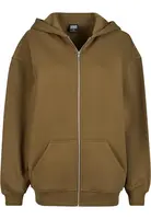 Women's summer olive zip-up sweatshirt