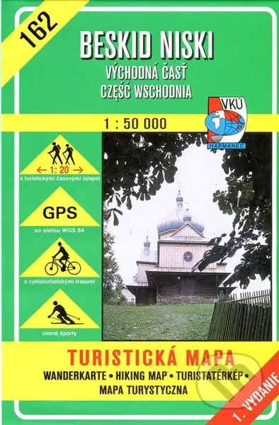 Beskid Niski 1:50 000 - Východná časť - turistická mapa č. 162