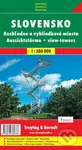 Slovensko - Rozľadne a vyhliadkové miesta (1:500 000)