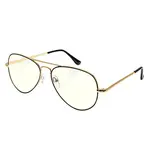 Okuliare na Počítač PCG09 zlatý/čierny kovový rám +0,5