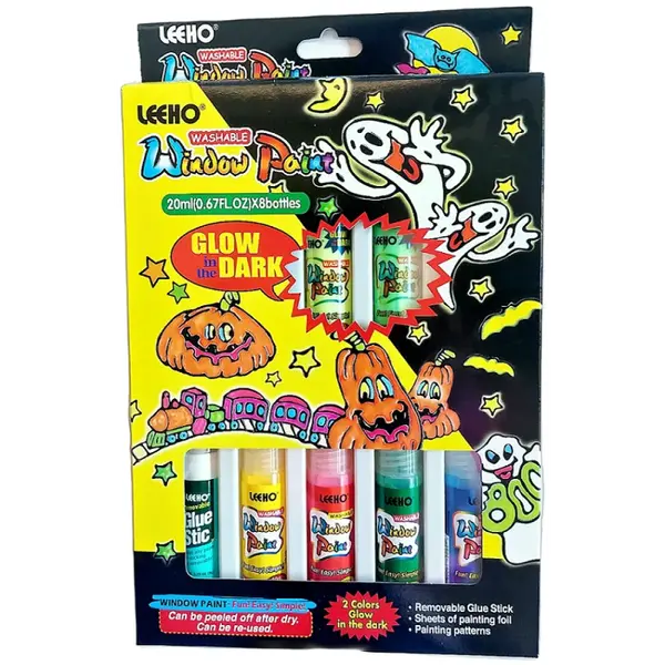 Farby na sklo 20 ml glow 8 ks-MOVEO