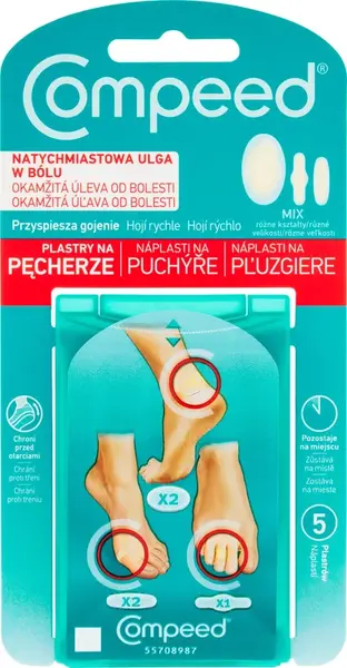 Compeed NÁPLASŤ na pľuzgiere MIX