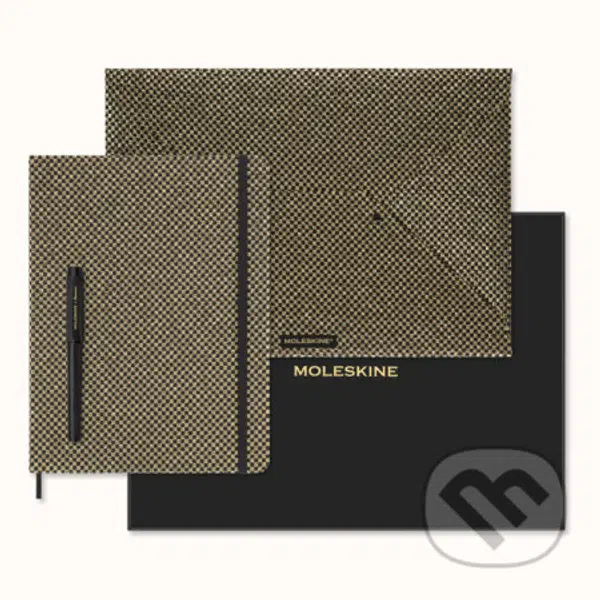 Moleskine - zberateľský set Shine zlatistý v darčekovej krabici s diárom