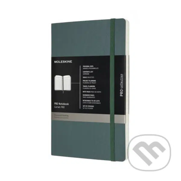 Moleskine – diár/zápisník Professional (zelený) (univerzálny, stredný)