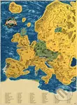 Stieracia mapa Európy Deluxe (Zlatá)