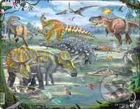 Dinosaury pod sopkou (FH31) - puzzle z kategorie Naučné puzzle