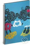 Spirálový blok Mickey – Kiss (linkovaný, A4)