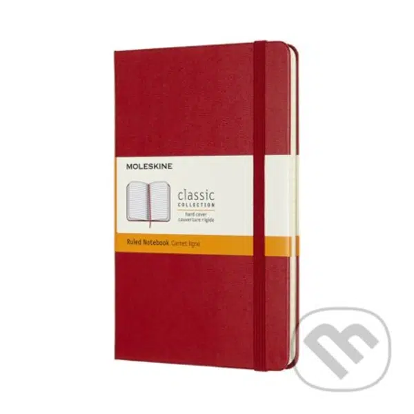 Moleskine - červený zápisník (malý, linajkovaný)