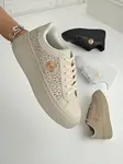 Resti Aurelia Beige Platform Sneakers Eco Leather