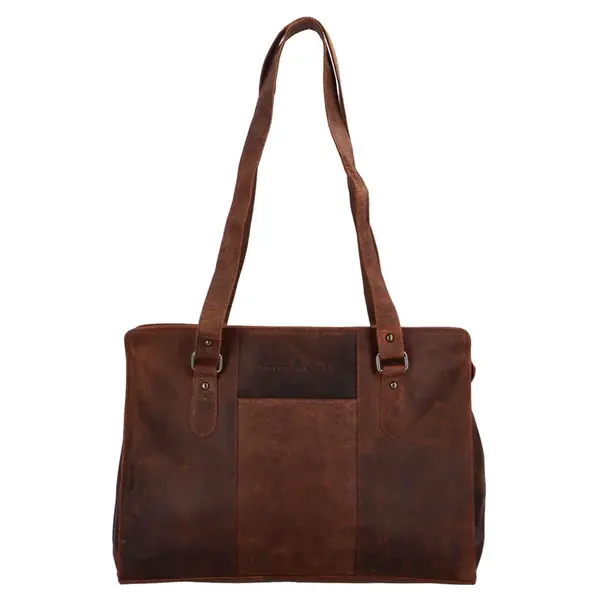 Dámska kožená kabelka Greenwood Fione - hnedá