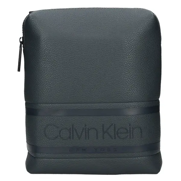 Pánska taška cez rameno Calvin Klein Divel, syntetická koža − šedá