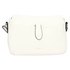 Kožená dámská crosbody kabelka Katana Rezza - bílá
