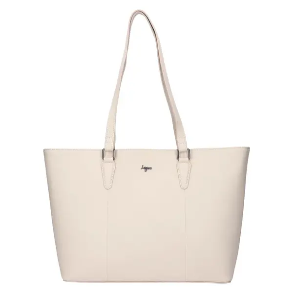 Dámská kožená kabelka Lagen Taís - světle béžová