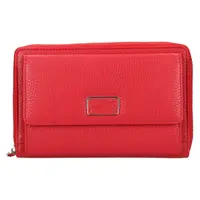 Dámska kožená peňaženko-kabelka Lagen Ghitaa - červená