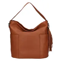 Dámska kožená kabelka The Trend Lenka - koňak