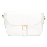 Dámska kožená crossbody kabelka Italia Melanis - biela