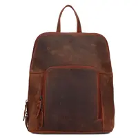 Vintage dámsky kožený batoh Greenwood Anites - koňak