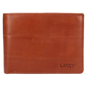 Pánská kožená peněženka Lagen Murel - koňak