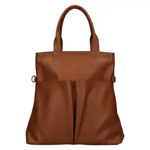 Dámská kožená kabelka Italia Ghita - hnědá