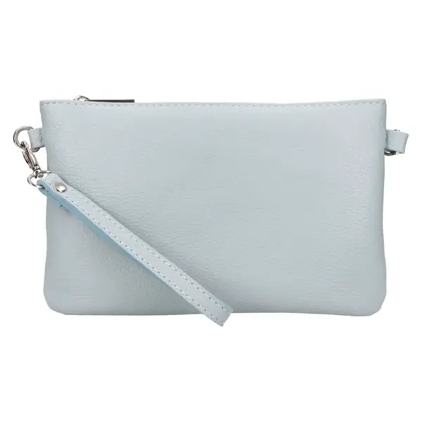 Dámské kožené plesové psaníčko Italia Tea - světle modrá