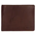 Pánská kožená peněženka Lagen Kall - tmavě hnědá