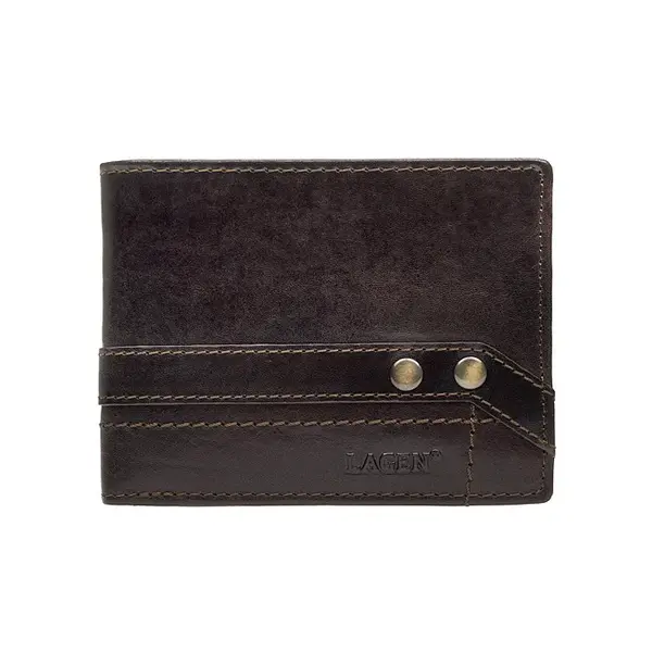 Pánská kožená peněženka Lagen Jarko - hnědá