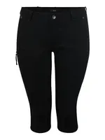 Zizzi Džínsy  čierny denim