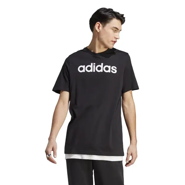 adidas Essentials Single Jersey Linear Embroidered Logo T-Shirt L