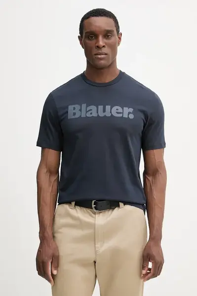 Bavlněné tričko Blauer BOURN