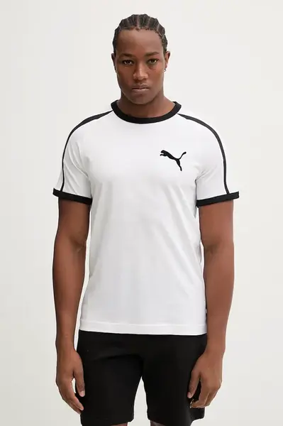 Puma Bavlněné tričko Puma Big Cat Ringer