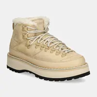 Semišové boty Diemme Sesto Shearling dámské, béžová barva, na platformě, zateplené, DI23FWSEW-I01X061SND