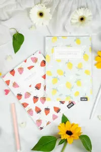 Zápisníky jahody & citrony (2 ks)