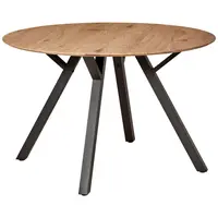 MID.YOU JÍDELNÍ STŮL, černá, barvy dubu, 120/120/76 cm