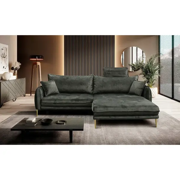MID.YOU ROHOVÁ SEDAČKA, textil, zelená